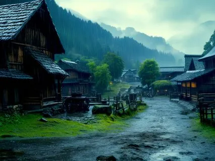 Misty Village Rain Retreat