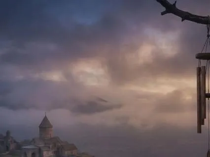 Monastery Bells and Wind for Meditation