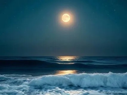 Moonlight Frequency Restore With Ocean Waves In 258Hz