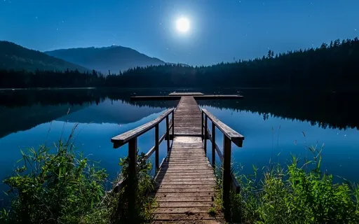 Moonlight Through Silver Clouds