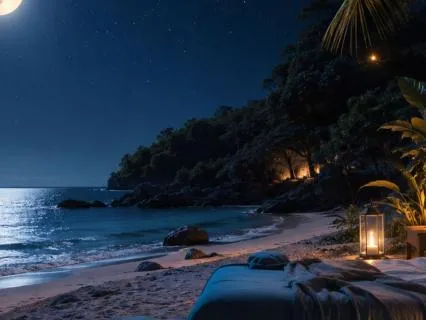 Moonlit Beach: A Deep Sleep Meditation By The Ocean
