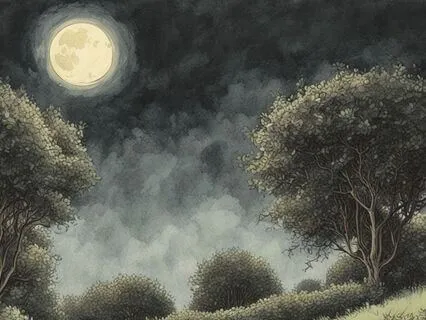Moonlit Hedge