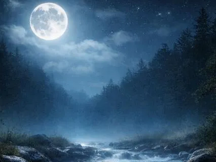 Moonlit Stream | Deep Sleep Meditation | 528Hz