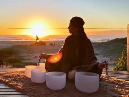 Morning Crystal Bowls with Ocean Sounds