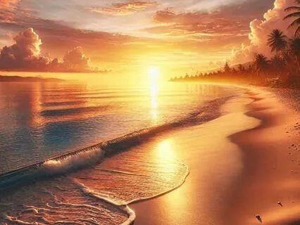 Morning Meditation On The Beach