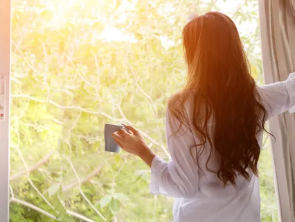 Morning Practice With Birdsong, Stream And Gentle Music