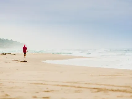 Morning Walk At The Beach