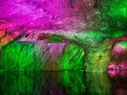 Mystical Journey Through A Magical Crystal Cave
