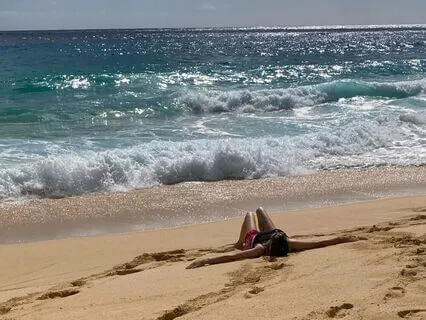 Naked Waves On A Tropical Beach