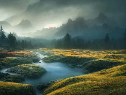 Nature Sounds: Calming Mountain Stream With Theta Waves