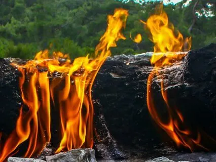 Nature Sounds: Fire & Wind! Eternal Flames Of Yanartaş!