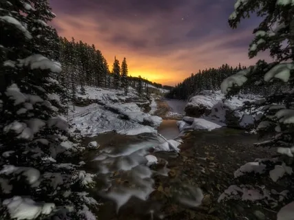 Nature Sounds: Winter Stream With Binaural Theta 6.0Hz