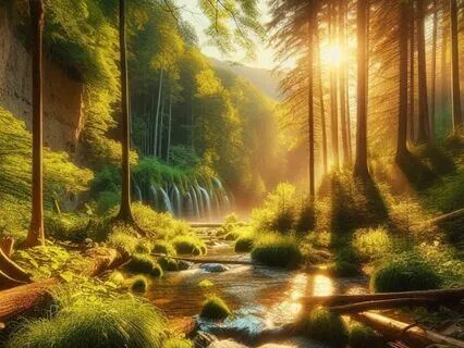 Near The Sunlit Stream