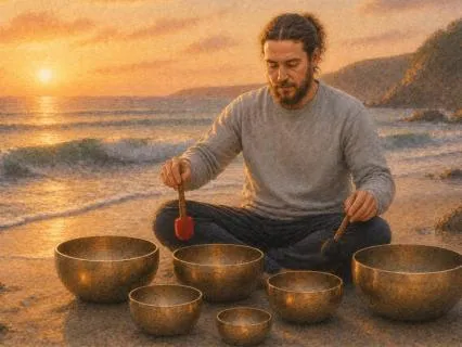 Nervous System Reset: Tibetan Bowls & Ocean Waves