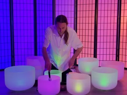 New Moon Sound Bath For Healing: Crystal Singing Bowl