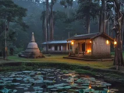 Night Nature Calm: Sounds From A Monastery In India (20 Min)