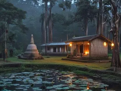 Night Nature Calm: Sounds From A Monastery In India (60 Min)