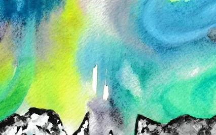 Northern Lights, Wind & Snowfall Ambiance, White Noise, Stormfalls