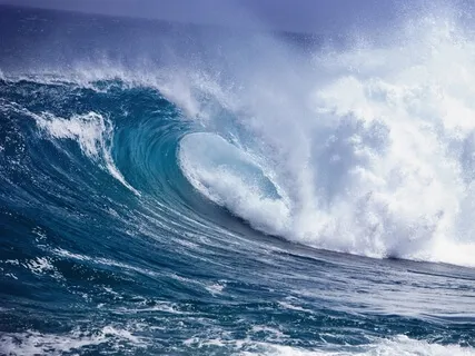 Ocean Sunlight Glass Swells