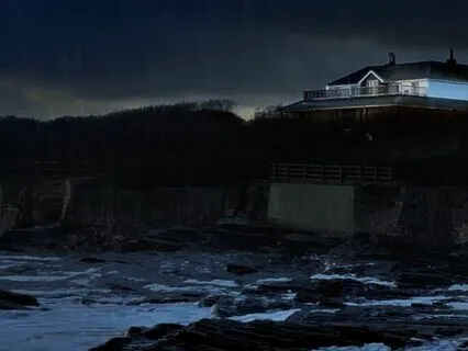 Ocean Thunderstorm in Cornwall with Heavy Rain & Waves