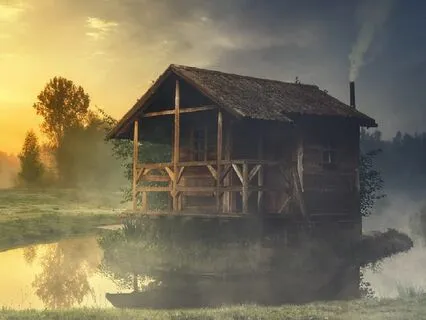 Old Wood Cabin Ambience