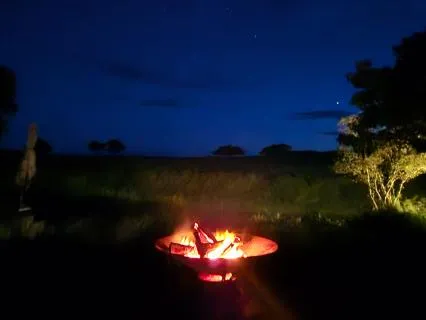 One Minute Of Calmness At The Fire In Maasai Mara
