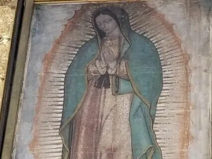 Our Lady On A Traffic Sign