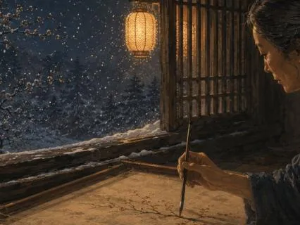 Painting Plum Blossoms On Silk After Snow | Sleep Story
