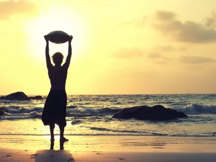 Pan Drum With River Music