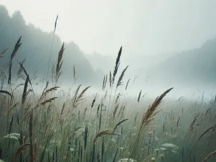 Peaceful Meadow Rain