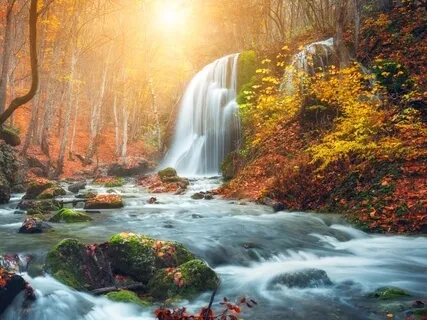 Powerful Waterfall White Noise Music