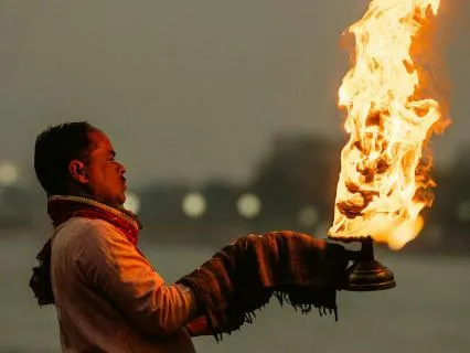 Prahlad In Flames With Holika - Overcome The Amygdala Hijack