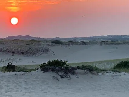 Prayer Of Thanks At Sunset At Provincetown Dunes