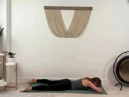 Quick No-Prop Restorative: Crocodile Pose