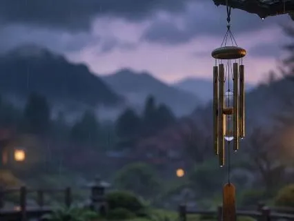 Rain And Wind Chimes For Calm Sleep
