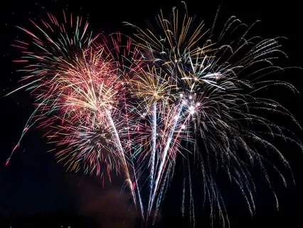 Rain & Distant Fireworks Ambience