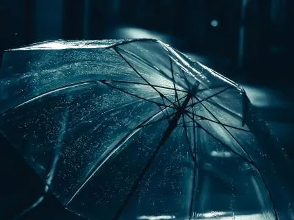 Rain Drops On Umbrella 7 Hours