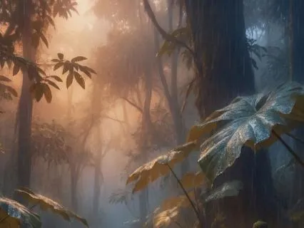 Rain on Leaves for Peaceful Sleep