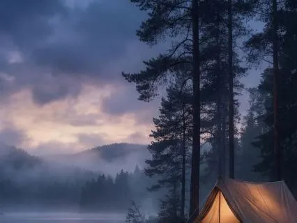 Rain on Tent for Cozy Camping Sleep