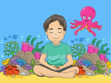 Rainbow Octopus And The Affirmation Reef