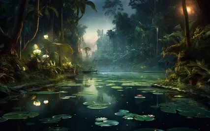 Rainforest Nights - Peaceful Flute Music