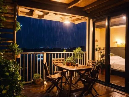 Rainy Balcony (Audio Meditation Journey)