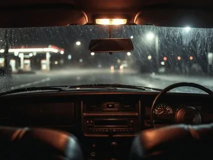 Rainy Drive White Noise Inside a Car