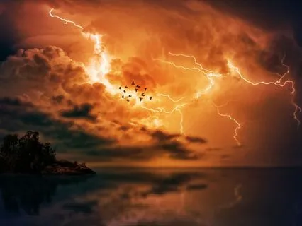 Rainy Night's Soothing Relaxing Serenade With Thunder