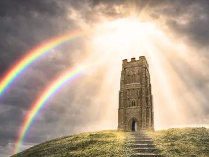 45 mins Receiving Healing At Glastonbury Tor | Sound Bath