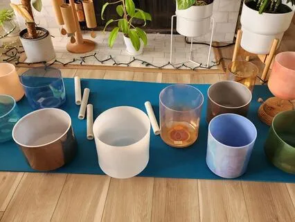 Refreshing Chime Scale Sound Meditation w/ Crystal Bowls