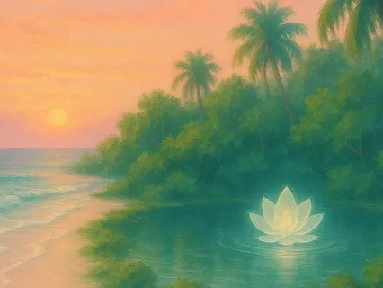 Relaxing Island Pond (Instrumental)