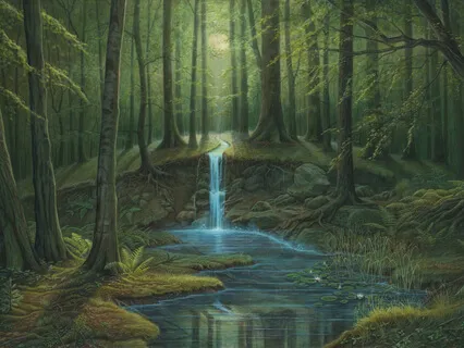 Relaxing Island Pond Visualization