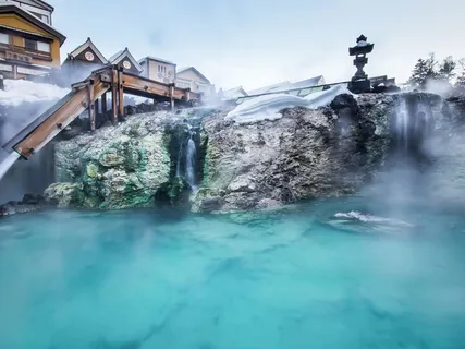 Relaxing Mountain Hot Springs Visualisation