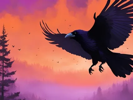 Relaxing  Raven  Nature Nidra Meditation For Sleep